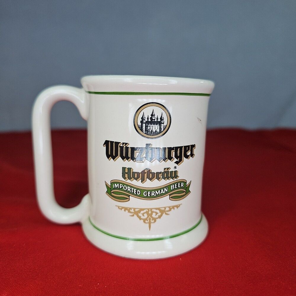 Beer Tankard German WURZBURGER HOFBRAU Brewery Mini Mug Vintage